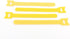 Pasow 100pcs Reusable Fastening Cable Ties Adjustable Wire Management 8 Inch (Yellow)...