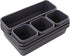 8 PCS Plastic Drawer Organizer, Sectional Makeup Desk Storage, Tool Box Tray Divider Bins Set for Bedroom, Kitchen(Black)...