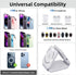 3 in 1 Charging Station for Apple Multiple Devices from Tech Gadget, Foldable Magnetic Mag-Safe Travel Charging Pad for iPhone 15 14 13 12 Pro Max...