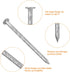 uxcell 25Pcs Fence Deck Nails, 1 9/16 Inch 304 Stainless Steel Spiral Deck Nail Spiral Shank Spikes for House Floor Repairing Wall Woodworking, Si...