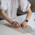 Quilting Ruler 8 x 45cm Sewing Acrylic Ruler Anti-Slip Metric Ruler DIY Quilting Tools with Clear Printed Lines for Precise Cutting...