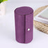 Fdit Retro Cylinder Shaped Jewelry Box Velvet Three-Layer Roll-up Snap Jewelry Storage Organizer Earrings Holder for Girls Women (Purple)...