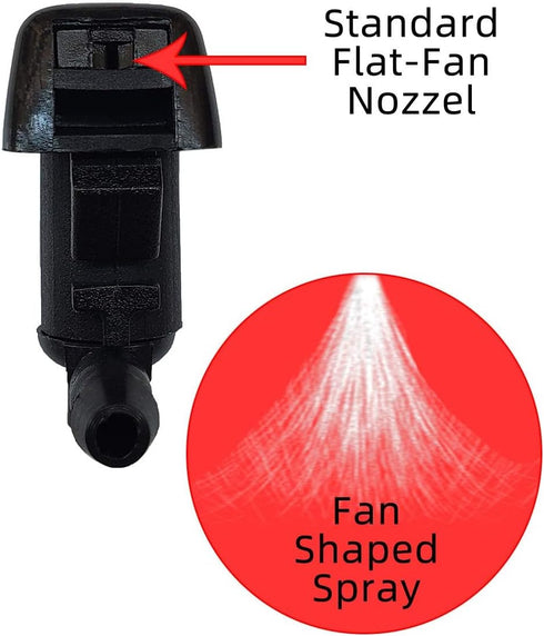 Windshield Washer Nozzle Wiper Spray Hose Kit Compatible with Ford F250 F350 F450 F550 Super Duty 2011-2016 Replace OEM BC3Z-17603-A BC3Z-17K605-B...