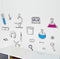 BIBITIME Science Laboratory Wall Decals Vinyl Chemical Element Tool Stickers for School Classroom Nursery Bedroom Children Student Study Teens Kid...
