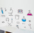 BIBITIME Science Laboratory Wall Decals Vinyl Chemical Element Tool Stickers for School Classroom Nursery Bedroom Children Student Study Teens Kid...