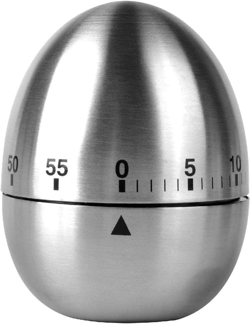 Jayron JR-WG015 Egg Kitchen Timer Stainless Steel Mechanical Rotating Alarm 60 Minutes Count Down Timer for Cooking Learning...