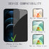 PEHAEL 2+2Pack for iPhone 12 Pro Max Privacy Screen Protector with Camera Lens Protector Full Coverage Anti-Spy Tempered Glass Film 9H Hardness Bu...