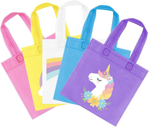 20Pcs Rainbow Party Favor Bags, Reusable Rainbow Gift Bags, Goodie Treat Candy Bags for Boy Girls Birthday Party Supplies Party Favors Room Decor...