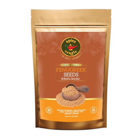 Spice Magic Whole Spices ~ 100% Pure, Aromatic & Natural I Gluten-Free I Non-GMO I Indian Origin, Fenugreek Seeds...