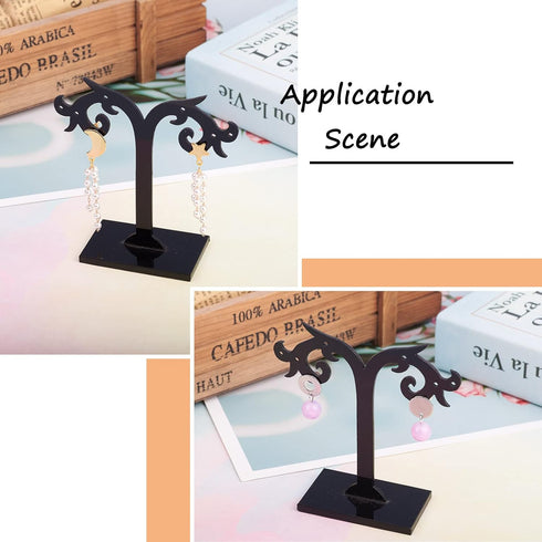 Pandahall 16 Pairs Stainless Steel Earring Making Kit with Ear Nuts 4 Shape Moon Ring Star Flat Round Stud Earring Findings with Hole for Jewelry ...