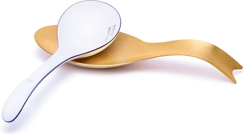 Elegant Spoon Rest Holder for Stove Top - Cooking and Kitchen Utensil Holder - Retro Gold Culinary rest...