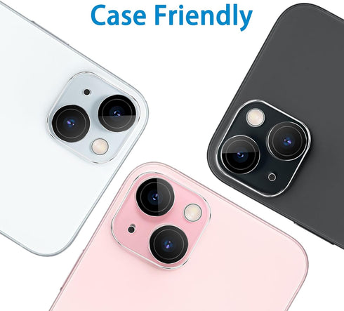 ?3 Pack? Tempered Glass Camera Lens Protector for iPhone 15 6.1" & for iPhone 15 Plus 6.7", Ultra HD, 9H Hardness, Anti-Scratch, Case Friendly, Ea...