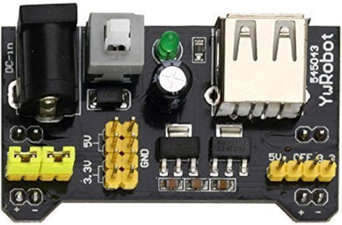 CorpCo MB102 Breadboard Power Supply Module 3.3V/5V for Arduino Board Solderless Breadboard...