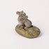 Adorable Sitting Parent-Child Mouse Statue, Hand-Made & Painted Miniature Rodent Figurine, Collectible Mice Rat Animals for Your Home, Bookshelf, ...