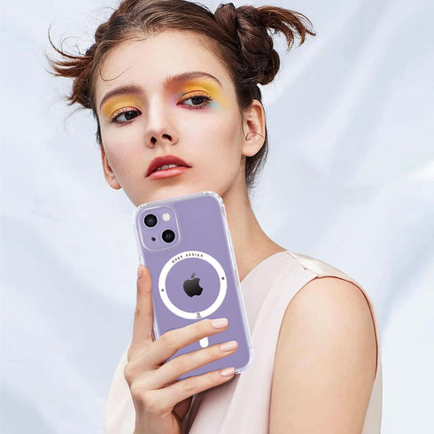 ONES for iPhone 14 Plus Case, Hybrid Magnetic Phone Case, Compatible with MagSafe, Military Grade Protection, Shockproof Airbag, Anti-Yellow Silic...
