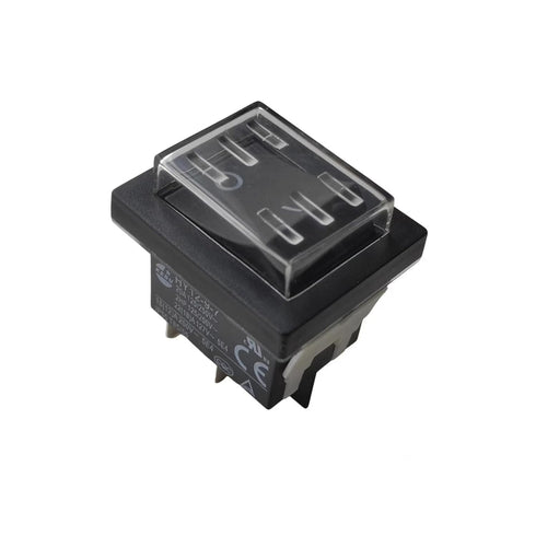 HY12-9-7 Push Button Switch with Waterproof Cover Compatible with KEDU HY12-9-7 HY12-9-4 Saba CB-52 Fridge 125/250V 20A 4-Pin (2)...