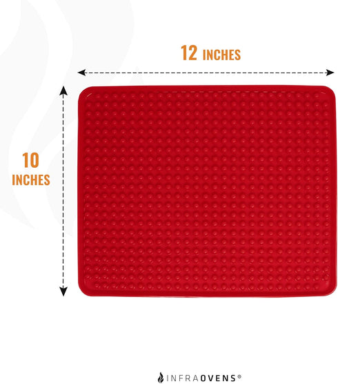 Toaster Oven Air Fryer Reusable Mats Accessories 10 x 12, Compatible with Cuisinart, Breville, Black and Decker + More, Non-Stick, Easy Clean, Foo...