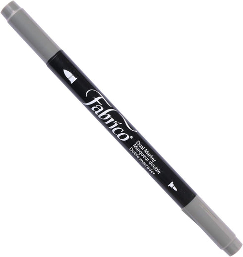 Tsukineko Dual-Ended Fabrico Marker Color-Fast, Cool Gray, 1 Count (Pack of 1)...