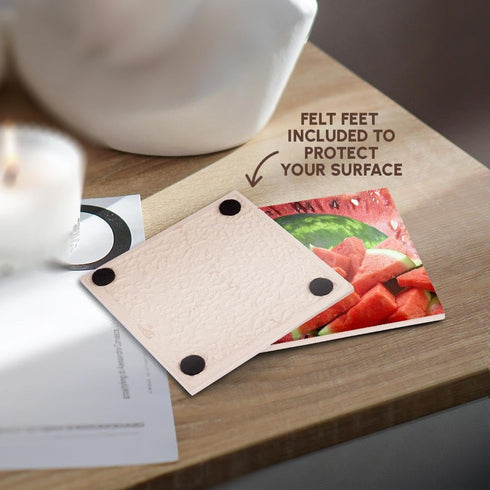 3dRose Watermelon - Ceramic Tile Coasters, set of 4...