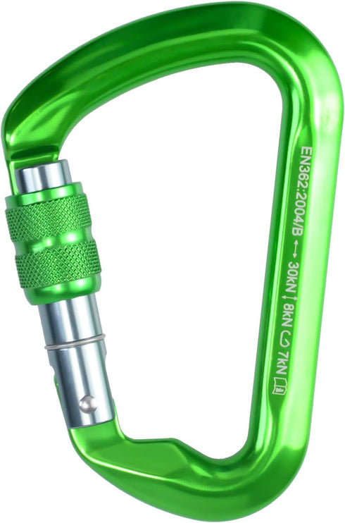 SEPEAK UIAA 30kN Locking Climbing Carabiner, Professional Heavy Duty Screwgate Clip for Outdoor Climbing, Mountaineering, Rappelling, Camping, Hik...