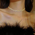 JEAIRTS Choker Rhinestone Necklace Diamond Row Necklaces Crystal Chokers Necklace Chain Jewerly Sparkly Party Prom Accessories for Women and Girls...