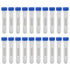 Centrifuge Tubes Round Bottom Screw Cap Plastic Test Tube Vials 10ml with Graduation and Writing Area, Pack of 20...
