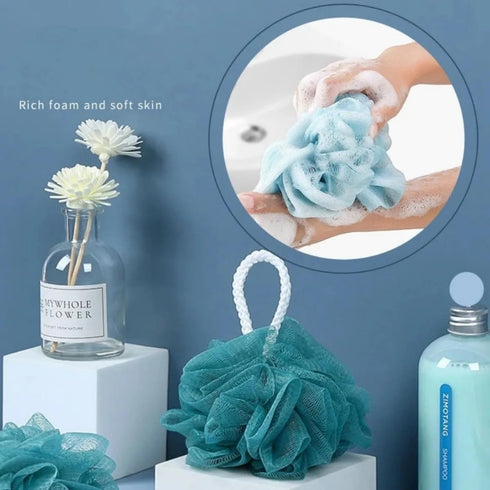 3pcs/Set Body Scrubber Back Massage Exfoliating Sponge Bathroom Bath Brush Scrub Shower Brush Body Wash Scrub Bath Supplies...