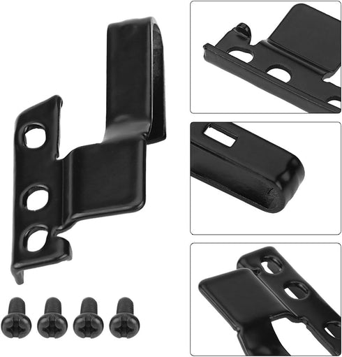 Wiper Blade Adapter, 2 Set of Car Windshield Wiper Arm Adapter, Universal Black Automotive Wiper Adapter with Mounting Screws...