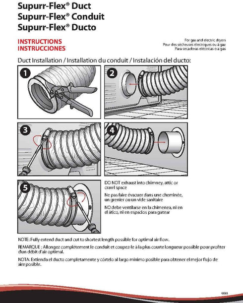 Deflecto Supurr-Flex Metallic Duct, Flexible Multi Layer Transition, Silver, 4" x 20' (F0420B/2)...