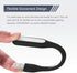 USB LED Light Lamp for Power Bank, Portable Eye Care Mini Night Light with Flexible Arm, USB Gooseneck Reading Lamps Book Light,Compatible for Des...