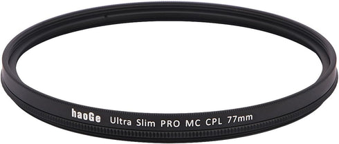 Haoge 77mm MC CPL Multicoated Circular Polarizer Polarizing Lens Filter for Canon 70-200mm f/2.8L, 17-40mm f4L, 100-400mm f/4.5-5.6L, 24-105mm f/3...
