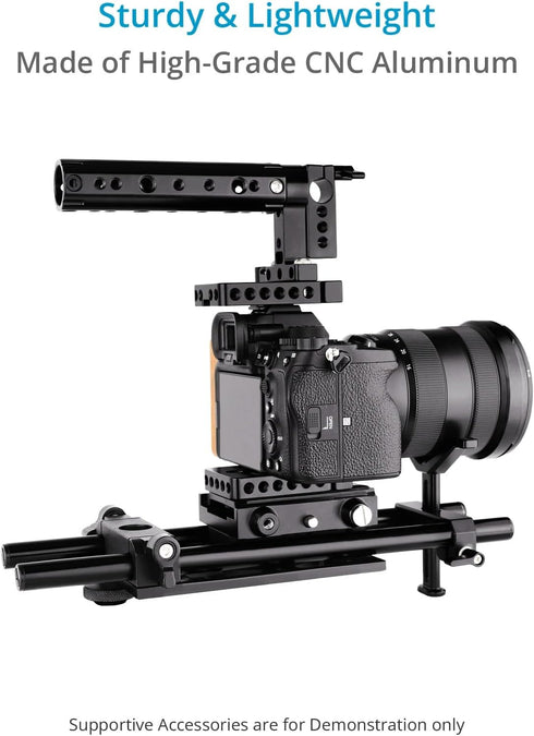 PROAIM SnapRig Universal Lens Support for Heavy Camera Lenses. for 15mm LWS Rod. 2.1” Height Adjustment. Supports Lens Diameter Up to 150mm (LS-01...