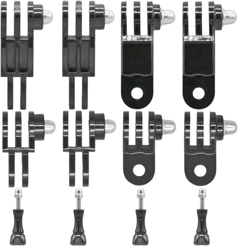 3-Way Adjustable Extension Pivot Arm Straight Joints Adapter Mount Kit, Long and Short, Same and Vertical Direction Straight Joints Connector Conv...