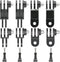 3-Way Adjustable Extension Pivot Arm Straight Joints Adapter Mount Kit, Long and Short, Same and Vertical Direction Straight Joints Connector Conv...