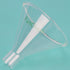 Glass Powder Funnel, Short Stem Funnel with Heavy Wall Borosilicate Glass and a Top Diameter of 100 mm...