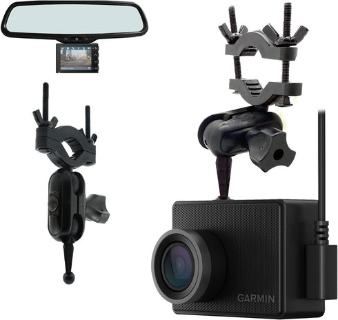 AccessoryBasics Car Rearview Mirror Mount Kit for Garmin Dash Cam Mini 2 45 46 47 55 56 57 65 66 67 Tandem/Speaker Plus Dashcam & Catalyst Driving...