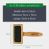 Bamboo Groom Soft Slicker Brush Medium...
