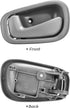 FAERSI 4Pcs Inside Interior Door Handles Front Rear Driver & Passenger Side Replacements for 1998 1999 2000 2001 2002 Corolla Prizm Manual Lock, G...