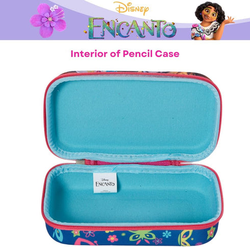 Innovative Designs Disney Encanto Pencil Case Set with Stickers and Gel Pens for Kids, Molded with Zip Closure, Pink...
