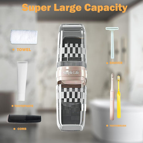 Toothbrush Covers - Travel Toothbrush Case?Electric Toothbrush - Portable Toothbrush Holder with Cover/Toothbrush Cup for Home, Shcool, Vacation a...