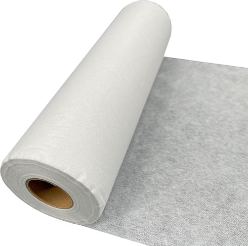 PLANTIONAL Lightweight White Iron-On Non-Woven Fusible Interfacing: 11.6" x 30yd Lightweight Non-Woven Interfacing Iron On Polyester Single-Sided ...