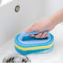 Ultimate Kitchen Cleaning Brush Set (2-Pack) with Handle - Pot Washing Sponge, High-Density Thick Scouring Pad, Sponge Block, Ceramic Tile Wall Cl...