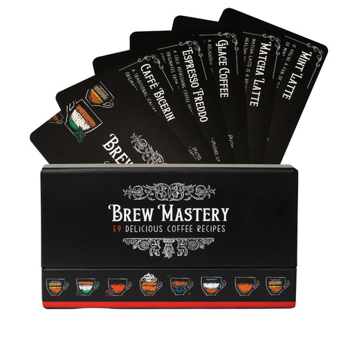 Home Barista Recipe Cards - 39 Ultimate Coffee Recipes: Step-by-Step Brewing Guide, Pro Tips & Techniques, Durable & Compact for Coffee Lovers...