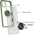 TJS Compatible with OnePlus Nord N10 5G Case, with Tempered Glass Screen Protector, Metal Ring Magnetic Support Kickstand Heavy Duty Protector Pho...