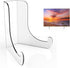 Flat Back Acrylic Plate Stand, 6 Inch 2PC Clear Acrylic Display Easel, Clear Tablet Holder for Displaying, 6" H x 5.125" W x 5" D (2 Pack)...
