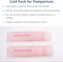 Perineal Cooling Pad, Postpartum Cold Packs Gel Bead Ice Pack Cold Therapy for Women After Pregnancy and Delivery, 2 Ice Pack and 3 Cover (Pink Ge...