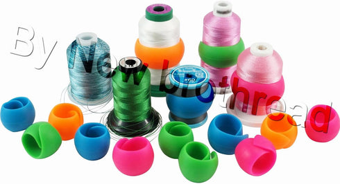 New brothread 20pcs Thread Spool Savers - Prevent Thread Tails from Unwinding - No Loose Ends for Sewing and Embroidery Machine Thread Spools...