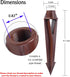 Ground Spike Stake Replacement for Low Voltage Landscape Lighting Spot Path Flood Lights with 1/2-14 NPT Thread, High-impact ABS Construction...