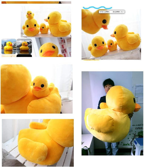 VIDOSCLA Yellow Duck Stuffed Plush Pillow Animal Dolls Super Soft Huggable Toy Gift for Children...