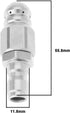 1pcs 1/4" Quick Connect Hose Nozzle Sewer Jetter Nozzle Kit Drain Cleaning Jet Stainless Steel Pressure Washer Sewer Jetter Hose Nozzle, 5000 PSI...